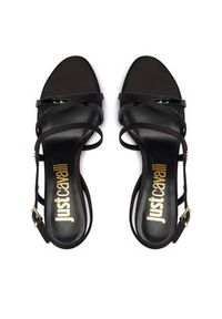 Just Cavalli Sandały 80RA3S27 ZSE44 Czarny. Kolor: czarny. Materiał: materiał #3
