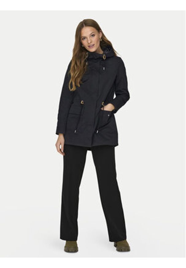 only - ONLY Parka Louise 15312869 Czarny Regular Fit. Kolor: czarny. Materiał: syntetyk