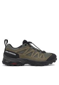 salomon - Salomon Trekkingi X Ward Leather GORE-TEX L47182200 Zielony. Kolor: zielony. Materiał: skóra, zamsz. Technologia: Gore-Tex. Sport: turystyka piesza #4