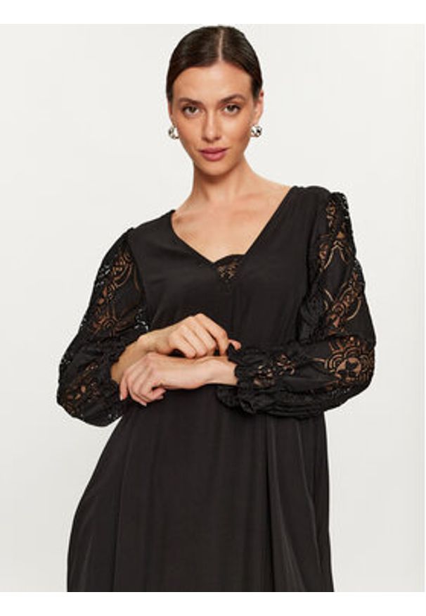 Culture Sukienka letnia Cuasmine 50109778 Czarny Relaxed Fit. Kolor: czarny. Materiał: wiskoza. Sezon: lato