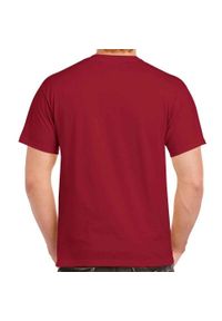 GILDAN - Ultra Bawełniana Koszulka Unisex Dla Dorosłych. Kolor: czerwony. Materiał: bawełna