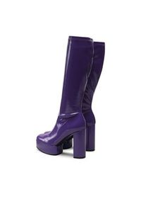 Jenny Fairy Kozaki GLOSSY-02KW Fioletowy. Kolor: fioletowy. Materiał: skóra #3