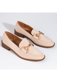 Seastar Damskie mokasyny zamszowe Shelovet beżowe beżowy. Kolor: beżowy. Materiał: zamsz #3