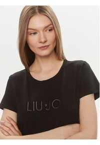 Liu Jo Sport T-Shirt TA4136 JS003 Czarny Regular Fit. Kolor: czarny. Materiał: bawełna. Styl: sportowy #4
