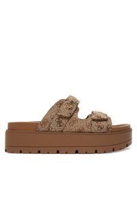 Klapki Guess. Kolor: beżowy #1