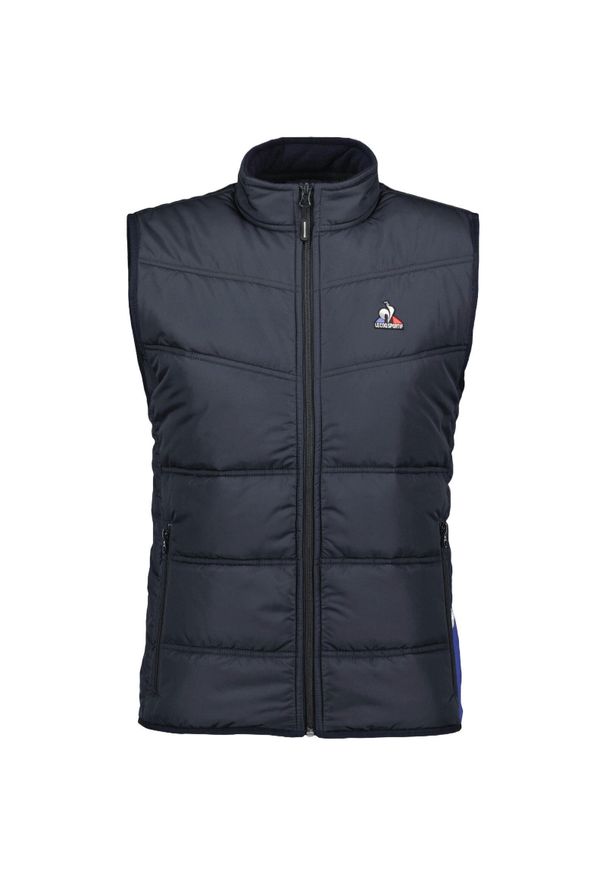 Kamizelka Le Coq Sportif Tri Sl N1, Mężczyźni. Kolor: niebieski. Materiał: poliester, materiał