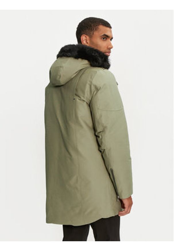 Moose Knuckles Kurtka puchowa M32MP261SX Beżowy Regular Fit. Kolor: beżowy. Materiał: bawełna