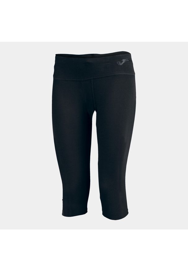 Legginsy do biegania damskie Joma Latino II 3/4. Kolor: czarny. Materiał: elastan, bawełna