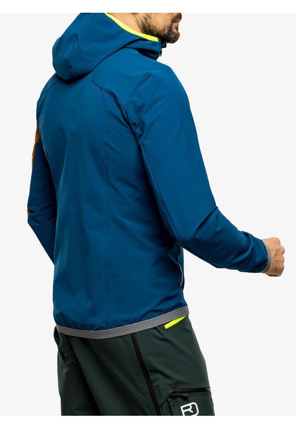 ORTOVOX - Kurtka skiturowa męska Ortovox Berrino Hooded Jacket. Kolor: niebieski. Sezon: zima