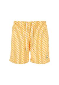 Urban Classics - Męskie Spodenki Kąpielowe Seahorse. Kolor: pomarańczowy, wielokolorowy, żółty. Styl: sportowy #1