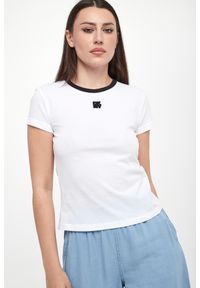 T-shirt damski DKNY JEANS. Materiał: jeans