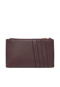 Calvin Klein Duży Portfel Damski Foil Logo Top Zip Cardcase LV04F1090G Bordowy. Kolor: czerwony. Materiał: skóra #4