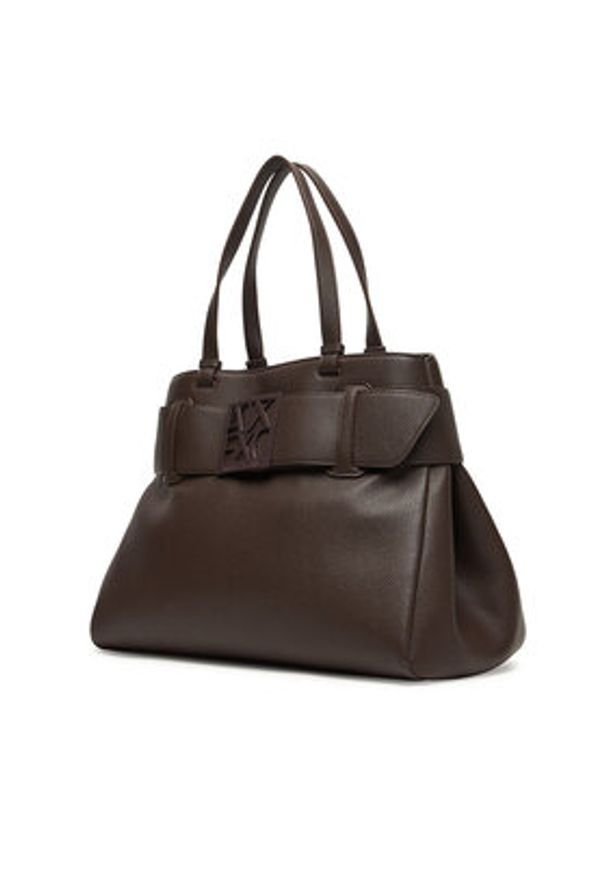 Armani Exchange Torebka XW000284 AF11902 U6304 Brązowy. Kolor: brązowy. Materiał: skórzane
