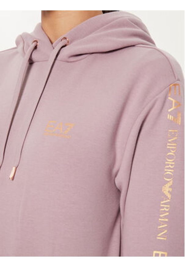 EA7 Emporio Armani Dres 8NTV58 TJQLZ 1341 Różowy Regular Fit. Kolor: różowy. Materiał: syntetyk