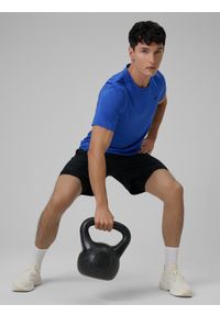 4f - 4F Koszulka treningowa regular szybkoschnąca męska - niebieska XXL. Kolor: niebieski. Materiał: skóra. Sport: fitness #2