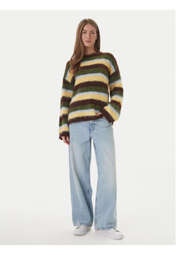 only - ONLY Sweter 15375036 Kolorowy Regular Fit. Materiał: syntetyk. Wzór: kolorowy