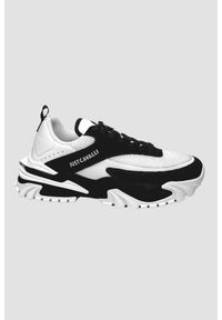 Just Cavalli - JUST CAVALLI Białe sneakersy FONDO GRUT DIS. 4, Rozmiar 41. Kolor: biały