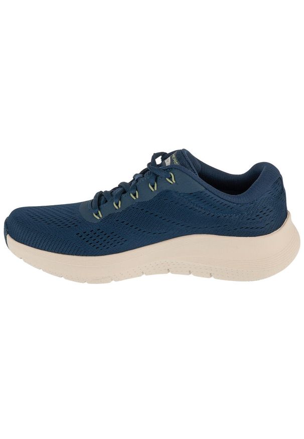 skechers - Buty sportowe Sneakersy męskie, Arch Fit 2.0 - The Keep. Kolor: niebieski. Materiał: materiał, syntetyk, tkanina. Sport: turystyka piesza