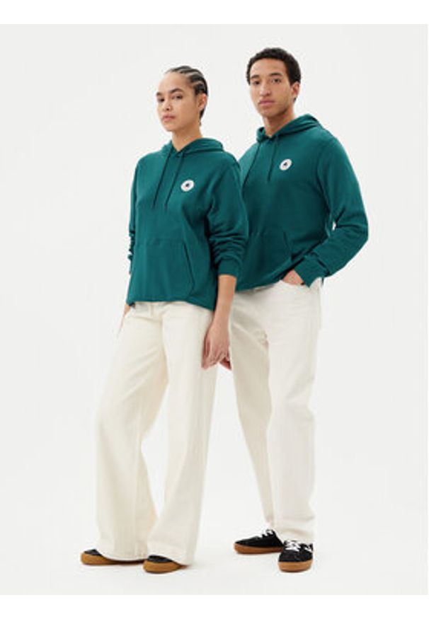 Converse Bluza Go-To Chuck Taylor 10026983-A09 Zielony Standard Fit. Kolor: zielony. Materiał: bawełna