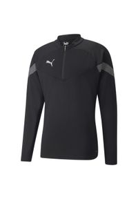 Bluza Puma Teamfinal Training 14 Zip, Mężczyźni. Kolor: wielokolorowy, czarny, szary. Materiał: materiał, poliester
