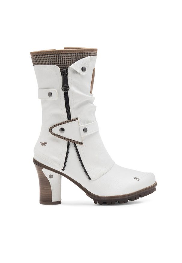 Botki Mustang. Kolor: biały