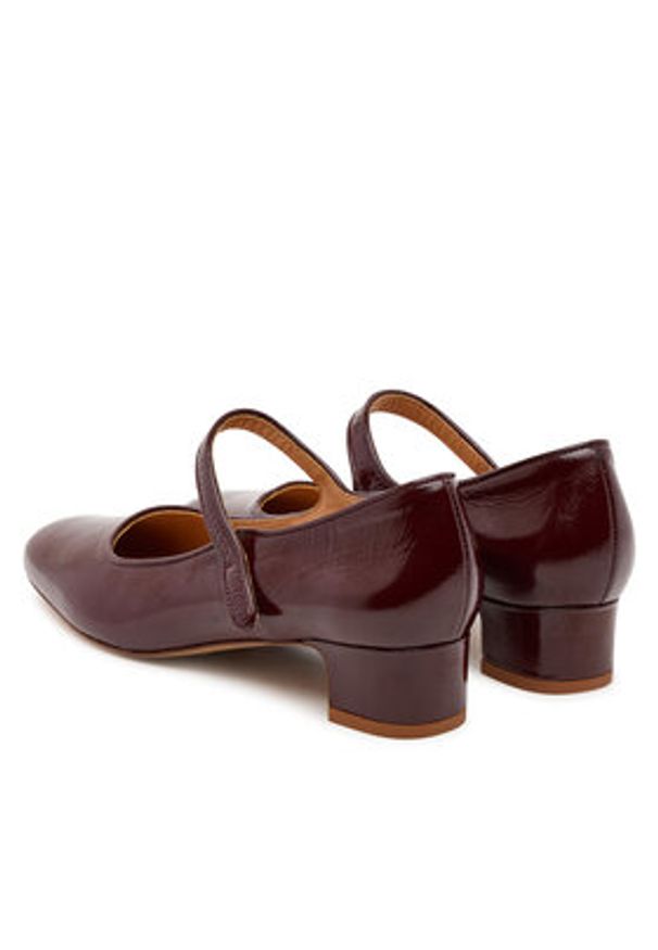 BALAGAN - Balagan Czółenka Dora Bordowy. Kolor: czerwony. Materiał: skóra