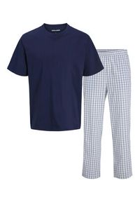 Jack & Jones - Jack&Jones Piżama Florence 12282813 Niebieski Regular Fit. Kolor: niebieski. Materiał: bawełna #7
