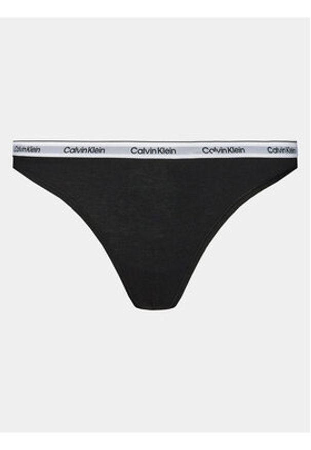 Calvin Klein Underwear Komplet 5 par stringów 000QD5221E Czarny. Kolor: czarny. Materiał: bawełna