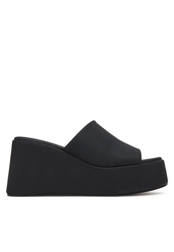 DeeZee Klapki 2336-4 Czarny. Kolor: czarny. Materiał: skóra