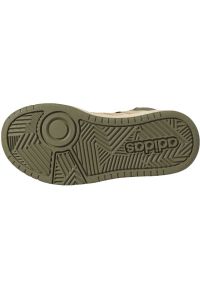 Adidas - Buty adidas Hoops Mid 3.0 Jr IF7738 beżowy. Okazja: na co dzień. Zapięcie: sznurówki. Kolor: beżowy. Materiał: materiał, syntetyk, guma. Szerokość cholewki: normalna #4