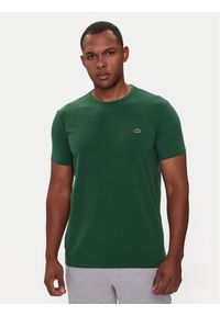 Lacoste T-Shirt TH0998 Zielony Regular Fit. Kolor: zielony. Materiał: bawełna #1