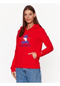 Tommy Jeans Bluza Star DW0DW17690 Czerwony Regular Fit. Kolor: czerwony. Materiał: bawełna #1