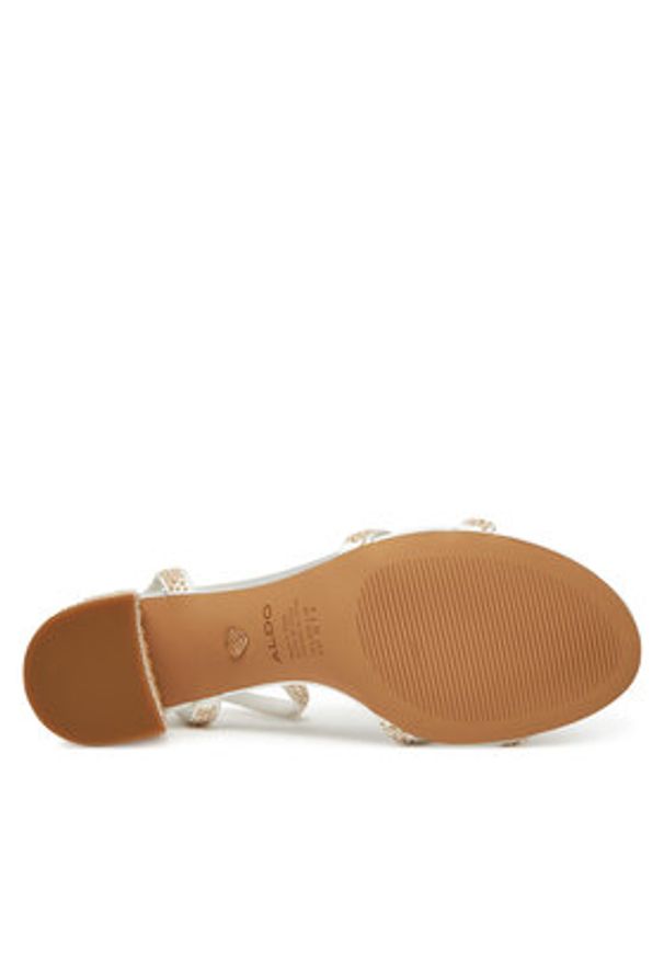 Aldo Sandały Bouclettie 13964895 Biały. Kolor: biały. Materiał: skóra