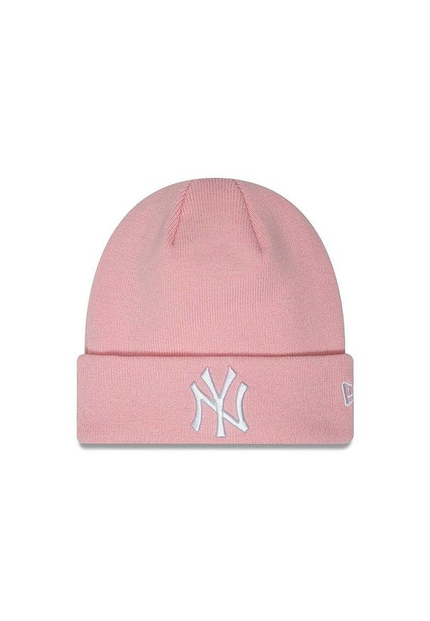 Czapka damska New Era Female Essential Cuff Beanie New York Yankees. Kolor: różowy