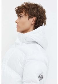 Hollister Co. kurtka męska kolor biały zimowa. Kolor: biały. Materiał: poliester. Sezon: zima #6
