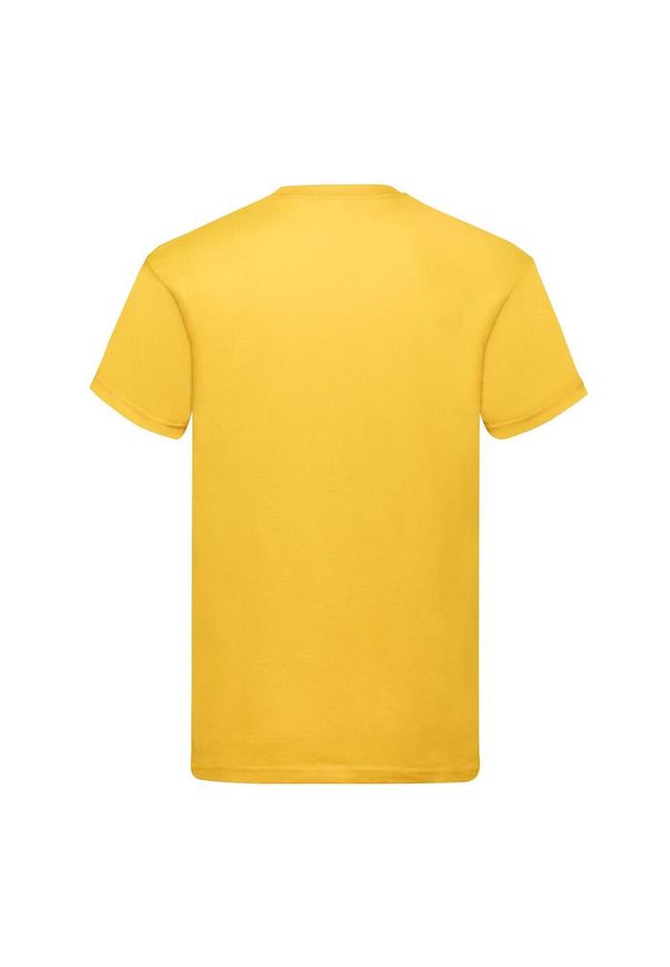 FRUIT OF THE LOOM - Oryginalna Bawełniana Koszulka Unisex Dla Dorosłych. Kolor: żółty, wielokolorowy, pomarańczowy. Materiał: bawełna. Sport: turystyka piesza