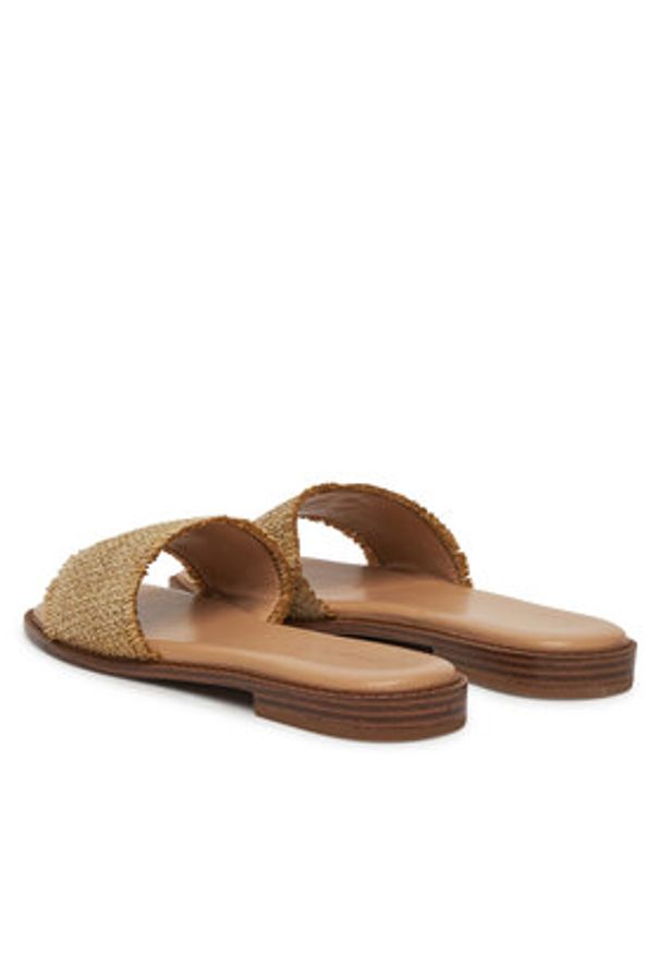 DeeZee Klapki LS6115-02 Beżowy. Kolor: beżowy. Materiał: materiał