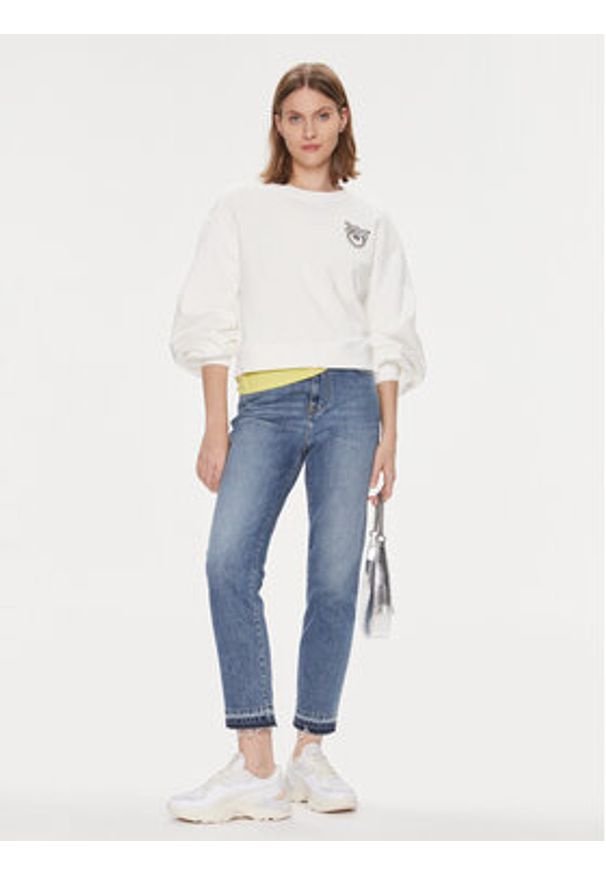 Pinko Bluza Ceresole Maglia 102827 A1R8 Biały Regular Fit. Kolor: biały. Materiał: bawełna