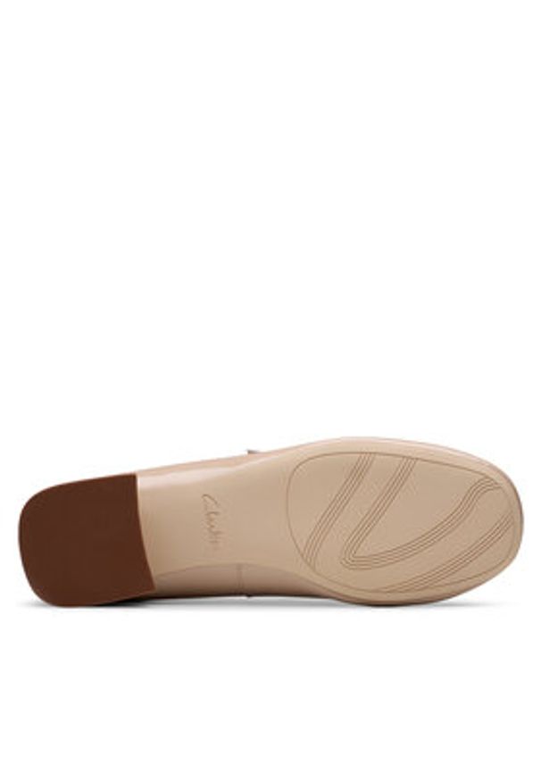 Clarks Półbuty 26181313 Beżowy. Kolor: beżowy. Materiał: skóra, lakier
