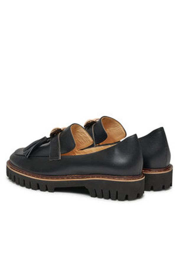 Baldowski Loafersy D04958-DIAN-002 Czarny. Kolor: czarny. Materiał: skóra