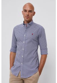 Polo Ralph Lauren - Koszula. Typ kołnierza: polo. Kolor: niebieski. Materiał: tkanina #4