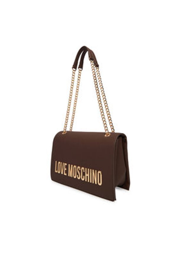 Love Moschino - LOVE MOSCHINO Torebka JC4192PP1NKD0301 Brązowy. Kolor: brązowy. Materiał: skórzane