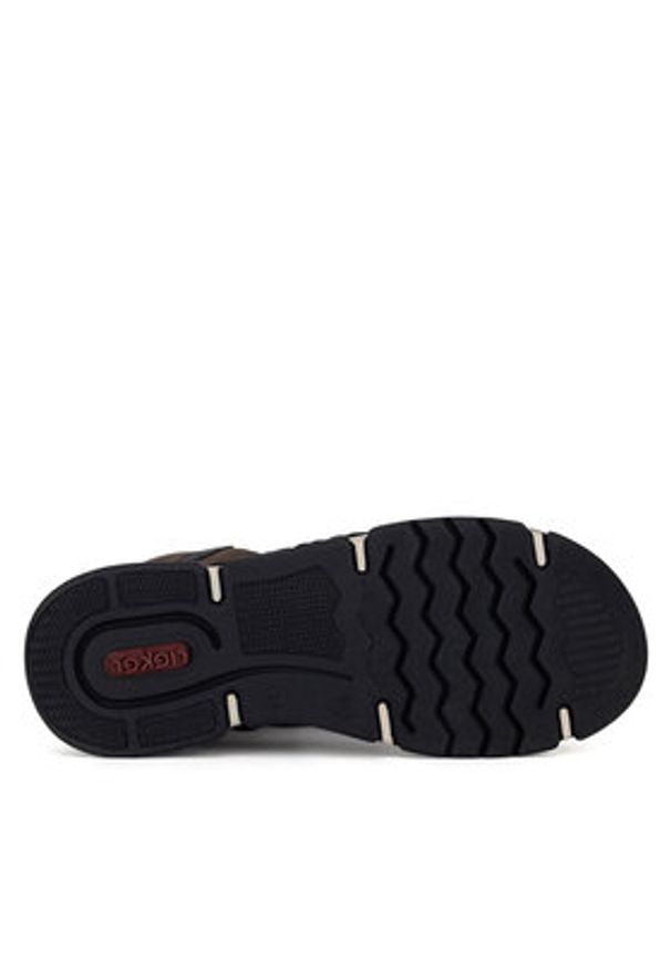 Rieker Botki 45912-25 Brązowy. Kolor: brązowy. Materiał: materiał