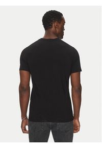 Karl Lagerfeld - KARL LAGERFELD T-Shirt 755030 552235 Czarny Regular Fit. Typ kołnierza: dekolt w karo. Kolor: czarny. Materiał: bawełna #3