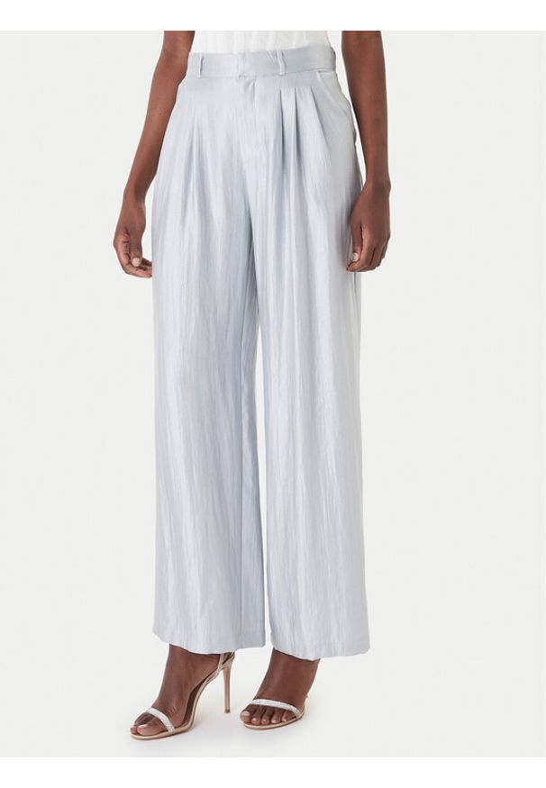 Eleh Spodnie materiałowe SS260403 Błękitny Relaxed Fit. Kolor: niebieski. Materiał: syntetyk