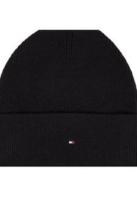 TOMMY HILFIGER - Tommy Hilfiger Czapka Essential Flag Beanie AW0AW15309 Czarny. Kolor: czarny. Materiał: bawełna