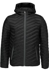 ALPINE PRO - Elegancka męska kurtka skórzana Jenor Black. Kolor: czarny. Materiał: skóra. Sport: turystyka piesza