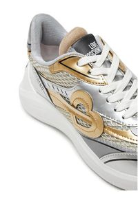 Love Moschino - LOVE MOSCHINO Sneakersy JA15406G0LIQC90A Srebrny. Kolor: srebrny. Materiał: materiał