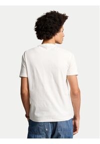 Polo Ralph Lauren T-Shirt 710854497037 Biały Regular Fit. Typ kołnierza: polo. Kolor: biały. Materiał: bawełna #5