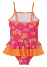 Kostium kąpielowy dziewczęcy bonprix pomarańczowo-różowy. Kolor: pomarańczowy #2